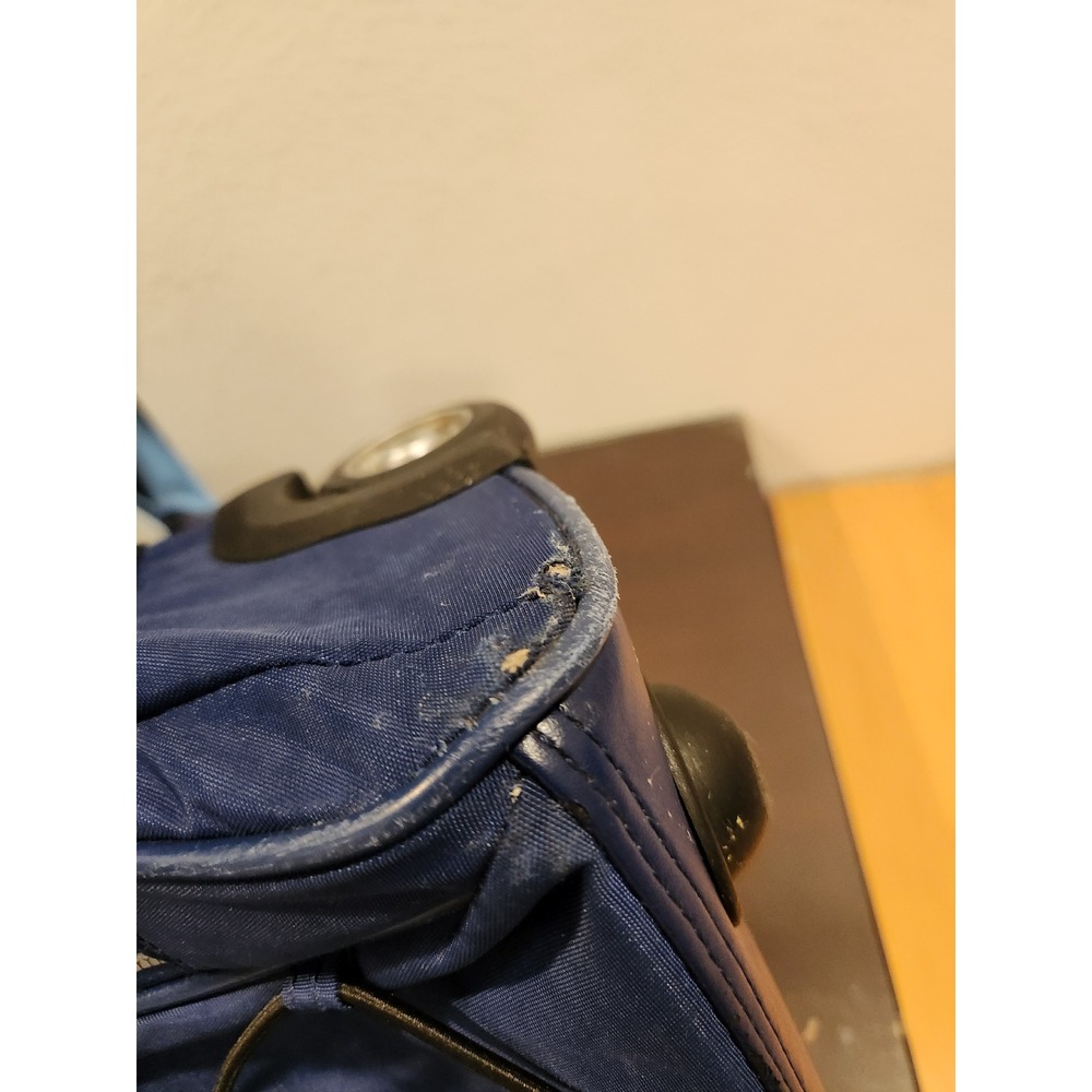 Kipling Blue Medium Backpack 19×15×7 Pre‑Owned Worn Base & Straps - Picture 7 of 11